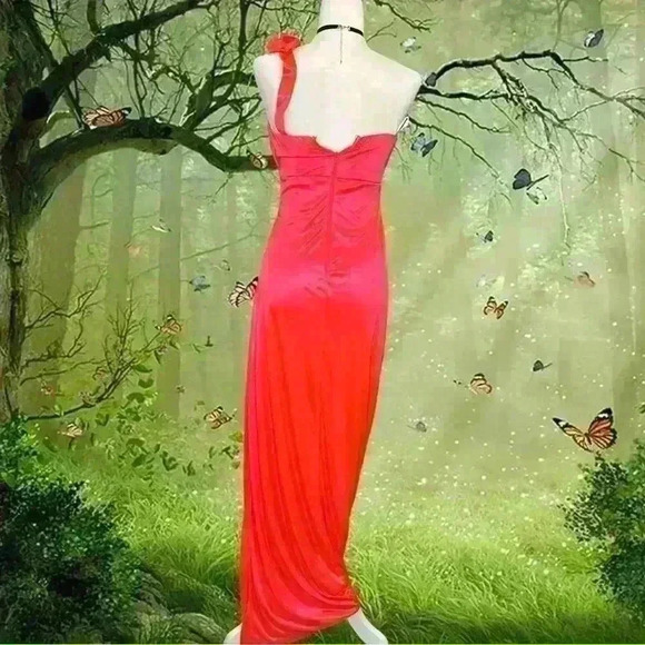 City Triangles 90s Hot Pink Prom Dress - Picture 5 of 8